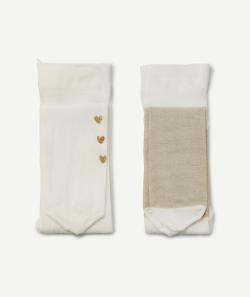 Les 2 paires de collants en voile blanc - 18-20