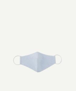 Le masque enfant bleu chambray en tissu - catégorie 1 - TU