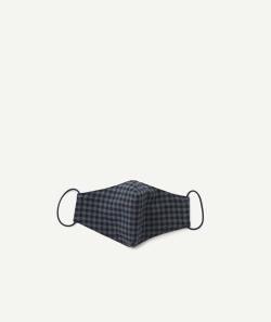 Le masque enfant à carreaux en tissu recyclé- catégorie 1 - TU