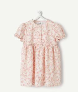 La robe rose imprimée en coton - 3 M