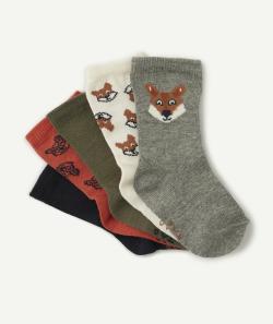 Le lot de 5 chaussettes avec animations renards - 15-17