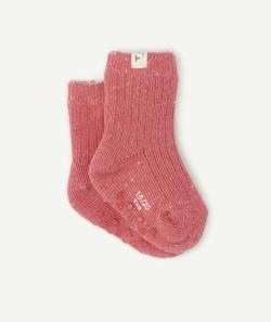 Les chaussettes anti-dérapantes roses - 18-20