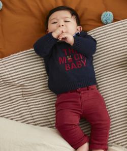 Pantalon chino rouge bébé garçon avec poches - 23 M