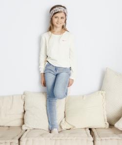 Louise le jean skinny bleu clair avec rivets en coeur - 8 A