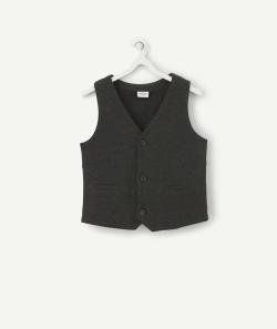 Veste grise sans manches garçon - 8 A