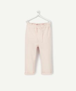 Jogging bébé fille en fibres recyclées rose - 6 M