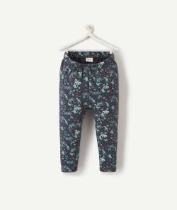 Le legging bleu en coton biologique avec imprimé dinosaures - 6 M