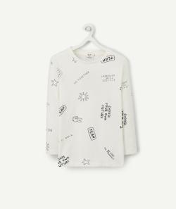 T-shirt blanc en coton biologique avec messages positifs - 2 A