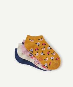 Le lot de 4 paires de chaussettes pailletées unies et fleuries - 38-40