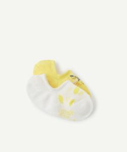 Les 2 paires de chaussettes invisibles jaune et blanche - 31-34