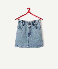La jupe droite en denim à faible impact environnemental - S