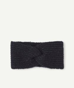 Bandeau en tricot bleu marine et brillant fille - 8-14 A