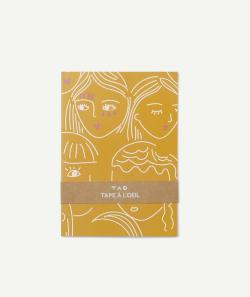 Le cahier jaune avec visage à lignes - TU