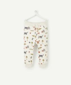 Pantalon de jogging écru imprimé animalier en fibres recyclées - 36 M