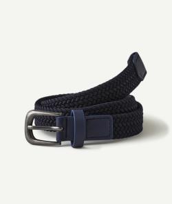 La ceinture tressée bleu marine - 60-65