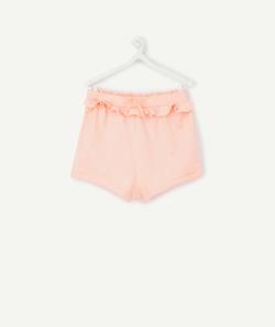 Le short rose avec volants en coton biologique - 3 M