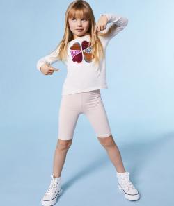 Le short cycliste rose pâle en fibres recyclées - 3 A