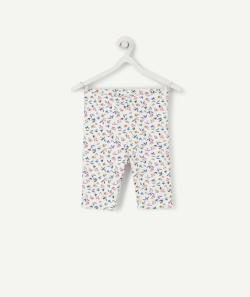 Le short cycliste blanc imprimé fleuri en fibres recyclées - 3 A