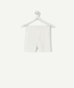 Short blanc cycliste en fibres recyclées - 3 A