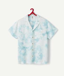 La chemise bleue tie and dye en viscose responsable - 10 A