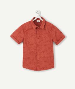 La chemise rouille imprimé palmiers - 14 A