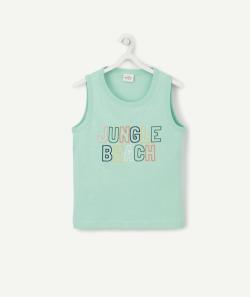 T-shirt sans manches bébé garçon en fibres recyclées vert - 5 A