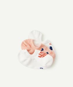 Lot de 3 paires de socquettes fille avec coeurs imprimés - 31-34