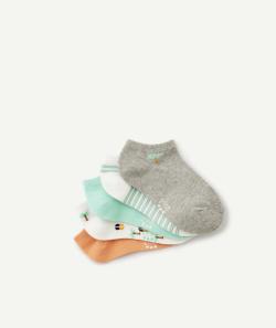 Lot de 5 chaussettes garçon unies et imprimées thème surf - 27-30