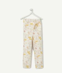 Pantalon fluide blanc avec imprimé coloré summer fille - 14 A