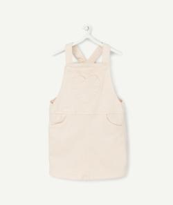 Robe rose à bretelles avec poche coeur bébé fille - 23 M