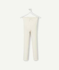 Le legging écru côtelé en coton biologique - 4 A
