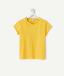 Le t-shirt jaune manches courtes en coton biologique - 5 A