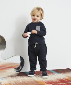 Le jogging sarouel bébé garçon bleu marine en fibres recyclées - 9 M