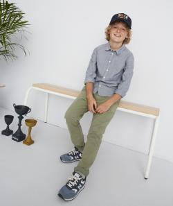 Pantalon chino kaki clair garçon - 14 A