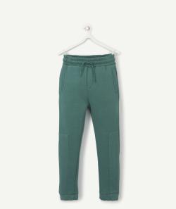 Jogging garçon en fibres recyclées vert foncé - 2 A