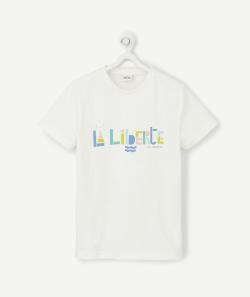 Cosmic vibes - t-shirt blanc verseau en coton bio enfant - 4-5 A