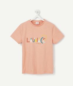 Cosmic vibes - t-shirt rose belier en coton bio enfant - 6-8 A