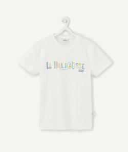 Cosmic vibes - t-shirt blanc balance en coton bio enfant - 9-10A
