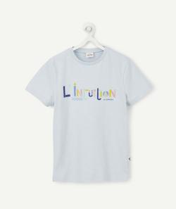 Cosmic vibes - t-shirt bleu cancer en coton bio enfant - 9-10A