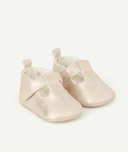 Chaussons type baskets bébé fille couleur dorée - 3-6 M