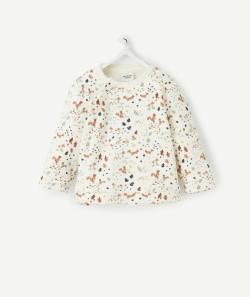 Sweat pressionné bébé en fibres recyclées imprimé forêt - 9 M