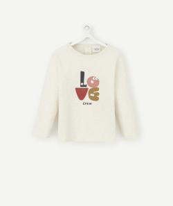 T-shirt bébé garçon en coton écru message love crew - 6 M