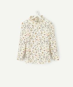 Sous-pull écru avec imprimé fleuri jaune bébé fille - 18 M