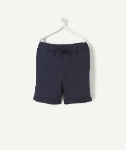 Bermuda garçon en fibres recyclées bleu marine - 6 M