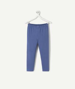 Legging court fille en fibres recyclées bleu - 3 A