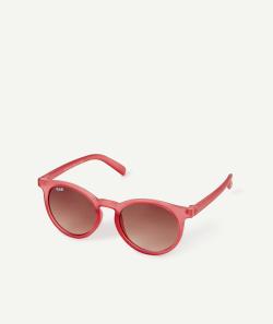 Lunettes de soleil rouges transparentes en plastique recyclé - TU