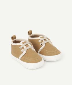 Chaussons style baskets bébé garçon camel - 3-6 M