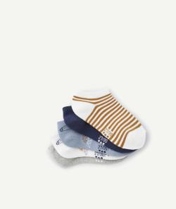 Lot de 5 chaussettes garçon unies et imprimées - 38-40