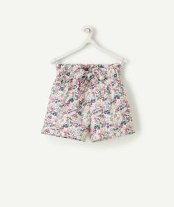 Short fille en viscose responsable imprimé fleuri - 2 A