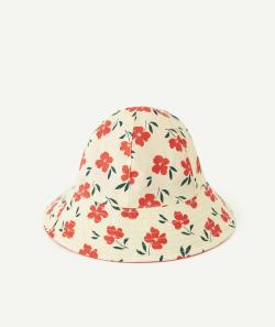 Bob bébé fille en coton jaune et imprimé fleuri - 43